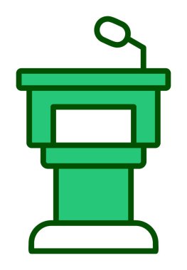 vector illustration of podium icon 