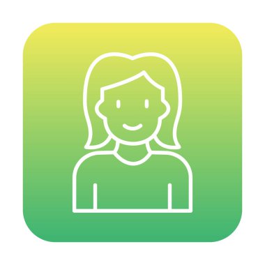 avatar kadın karakter simgesi