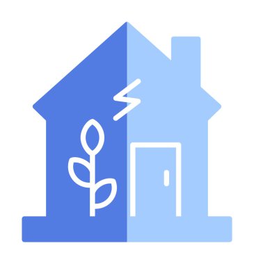 vector illustration of Green house icon 