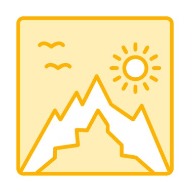 fotoğraf simgesi vektör illüstrasyonu