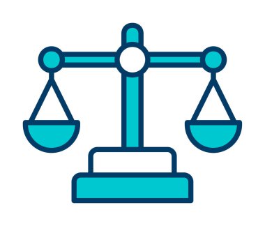 Basit düz denge simgesi vektör çizimi