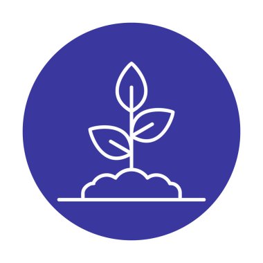 filizlenme simgesi, vektör illüstrasyonu  