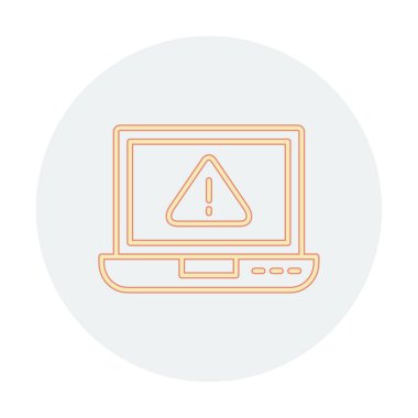 uyarı simgesi olan dizüstü bilgisayar 