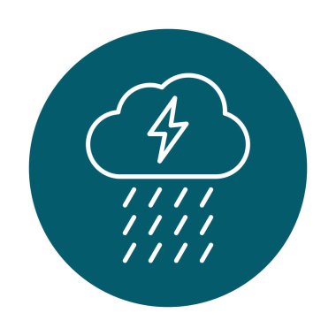 yağmur simgesi, vektör illüstrasyonu  