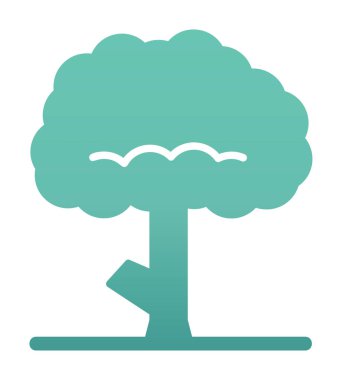 ağaç web simge vektör çizim