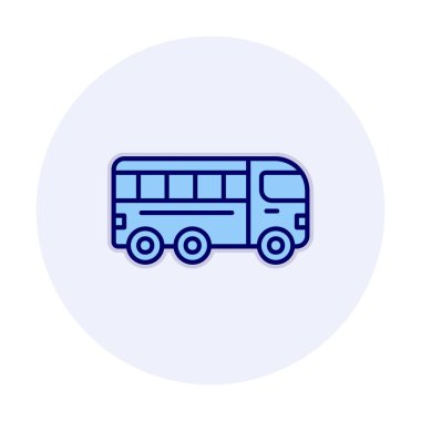 bus simgesi, vektör illüstrasyonu