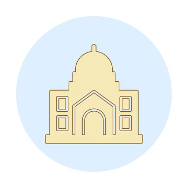 Cami bina simgesini, vektör çizim  