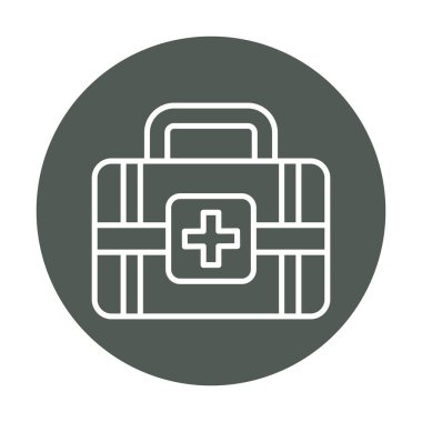 İlk yardım kiti vektör illüstrasyonu