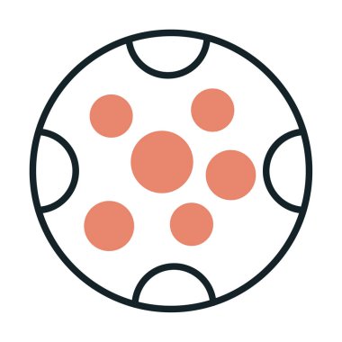 Dolunay düz ikonu. vektör illüstrasyonu 