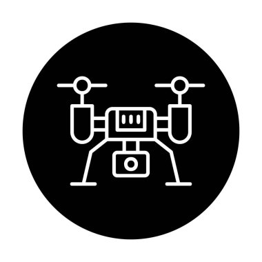 İHA simgesi, vektör illüstrasyonu  