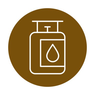 gaz tankı ikonu vektör illüstrasyonu