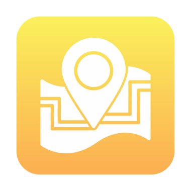 harita işareti simgesi. vektör çizim 