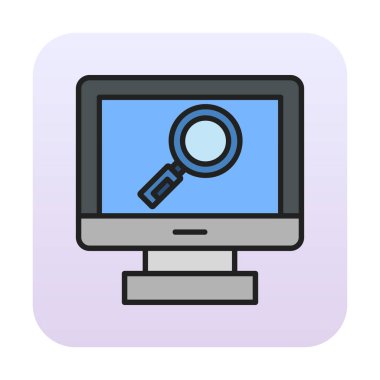 Büyütücü Cam Hat Simgesi