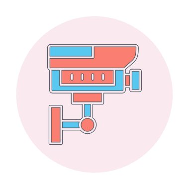 ccTV kamerasının vektör illüstrasyonu 