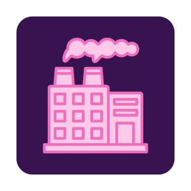 Factory icon, vector illustration simple design