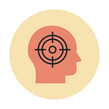 hedef simge, vektör illüstrasyonu basit tasarım