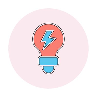 ampul ışığı simgesi, vektör illüstrasyonu 