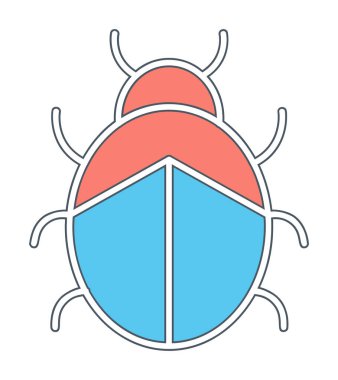  Basit Uğurböceği vektör çizimi