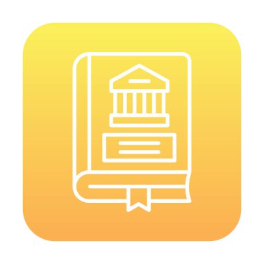 Kültür kitabı. Web simgesi basit illüstrasyon 