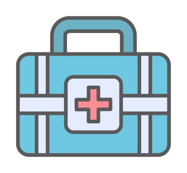 İlk yardım kiti vektör illüstrasyonu