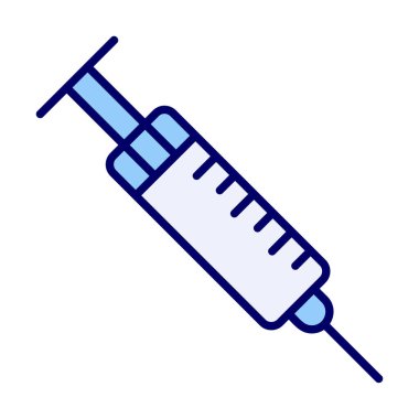 Şırınga web simgesi, vektör çizim 