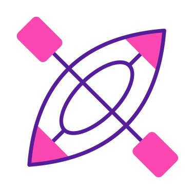 Kayak vektör illüstrasyonu, simge ögesi arkaplanı                    