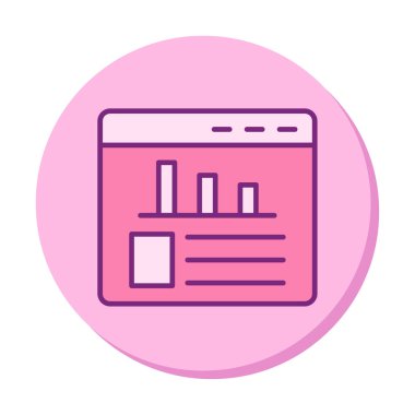 İstatistik simgesinin web vektör çizimi           