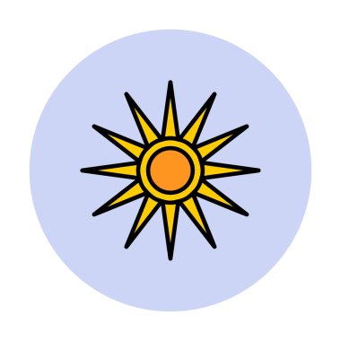 Optik radyasyon işareti vektör düz simgesi 