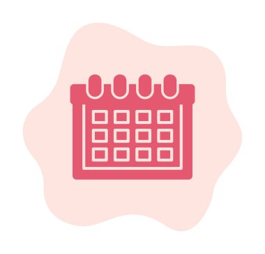 düz takvim simgesi basit resimleme