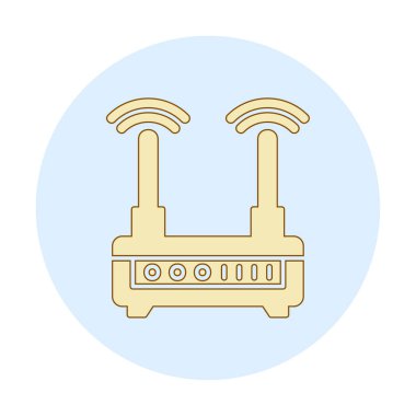  Wi-fi yönlendirici vektör illüstrasyonu