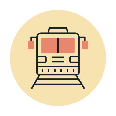 tren vektör simgesi modern basit illüstrasyon