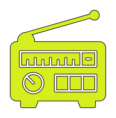 radyo simgesi web basit illüstrasyon