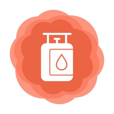 gaz tankı ikonu vektör illüstrasyonu