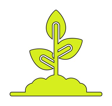 filizlenme simgesi, vektör illüstrasyonu  