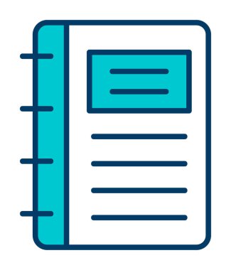 Not defteri web simge vektör çizim