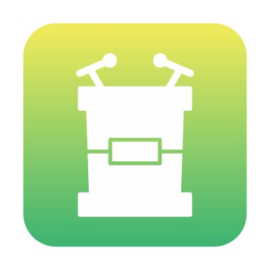 Modern Tribune simgesinin vektör çizimi                     