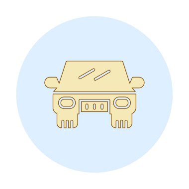 Araba düz simgesi. Vektör çizim 