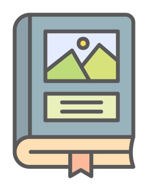 Fotoğraf Albümü vektör simgesi modern vektör illüstrasyonu