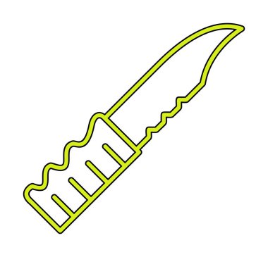 Bıçak tasarımı illüstrasyonunun vektör simgesi