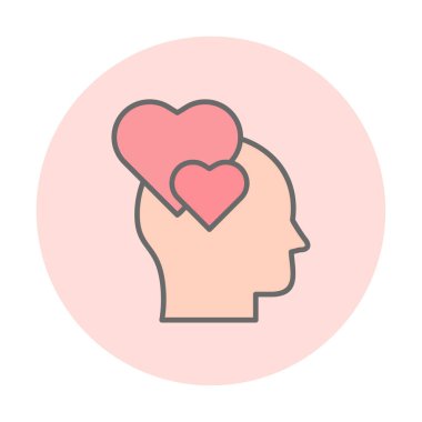 Aşık kişi ikon vektör illüstrasyonuName