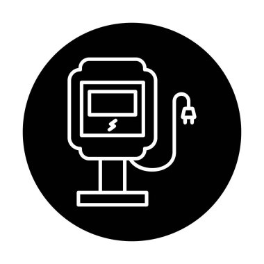 İstasyon simgesi tasarımı, vektör illüstrasyonu yükleniyor