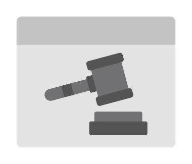 Düz simge teklif et, vektör illüstrasyonu