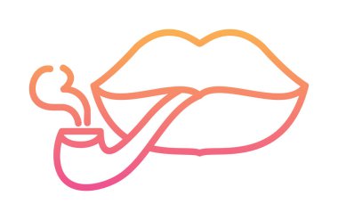 Smoking simgesinin vektör simgesi tasarımı