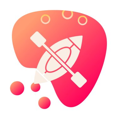 Kayak vektör illüstrasyonu, simge ögesi arkaplanı                    