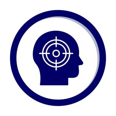 hedef simge, vektör illüstrasyonu basit tasarım