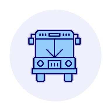 bus simgesi, vektör illüstrasyonu