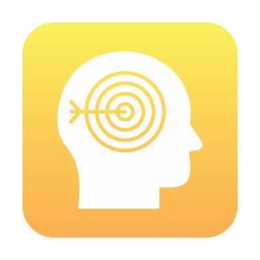 baş hedef simgesi, vektör illüstrasyonu 