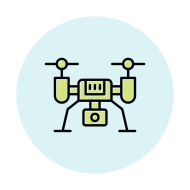 İHA simgesi, vektör illüstrasyonu  