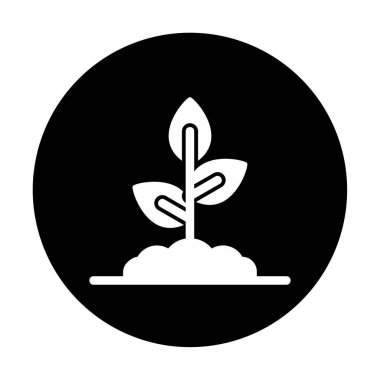 filizlenme simgesi, vektör illüstrasyonu  