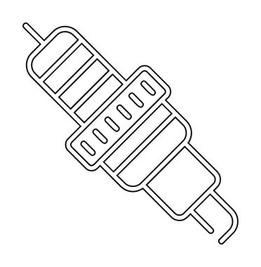 Buji simgesinin vektör illüstrasyonu